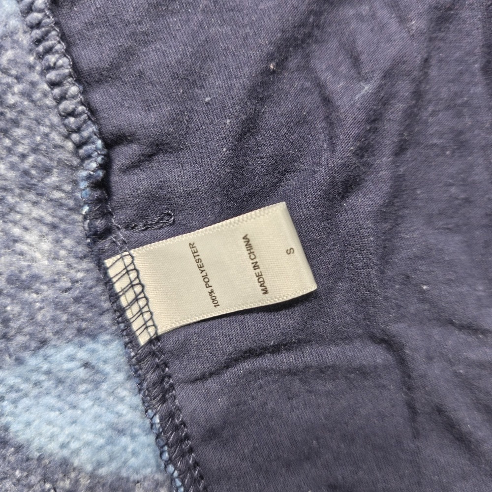 Koolaburra by UGG Women's Hooded Vest Blue Floral Pockets Hoodie Sz Small - Picture 7 of 8